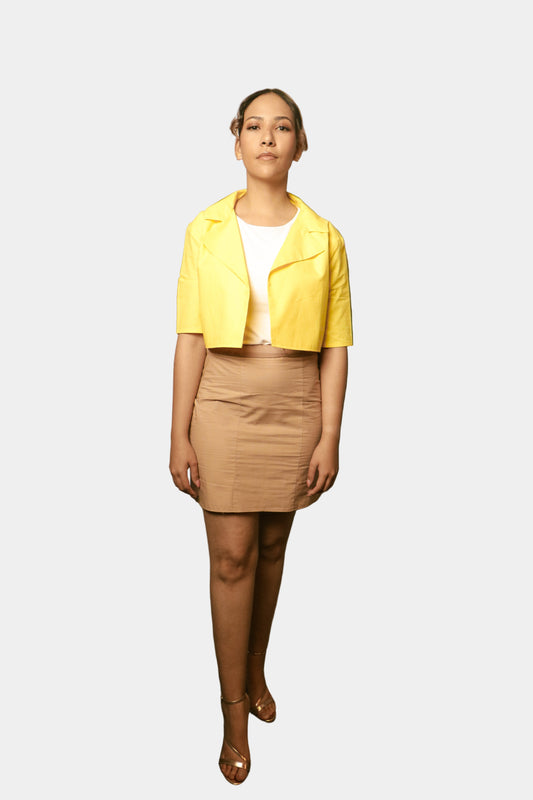 Mocha Mouse Cotton Mini Skirt